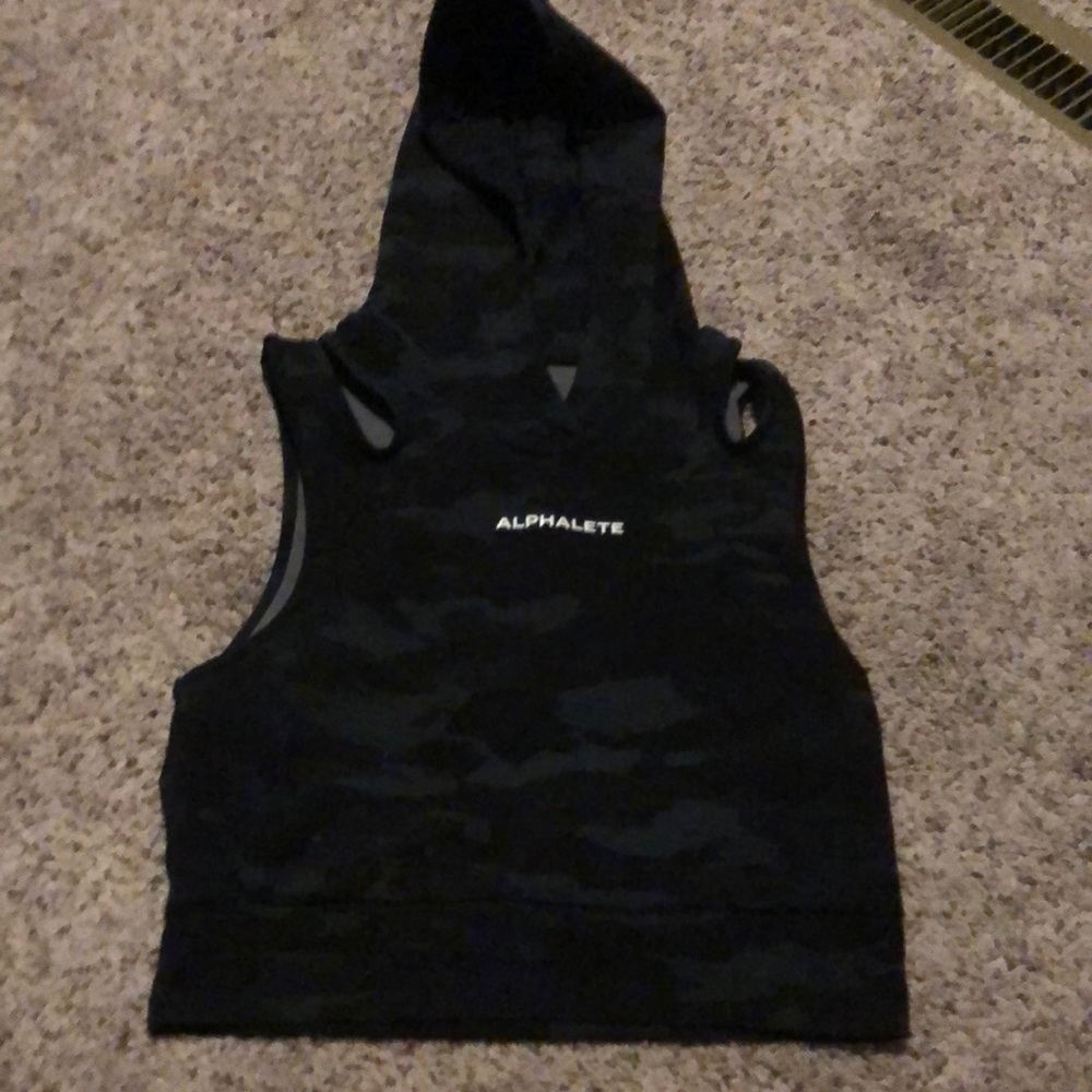 Hooded Alphalete crop top